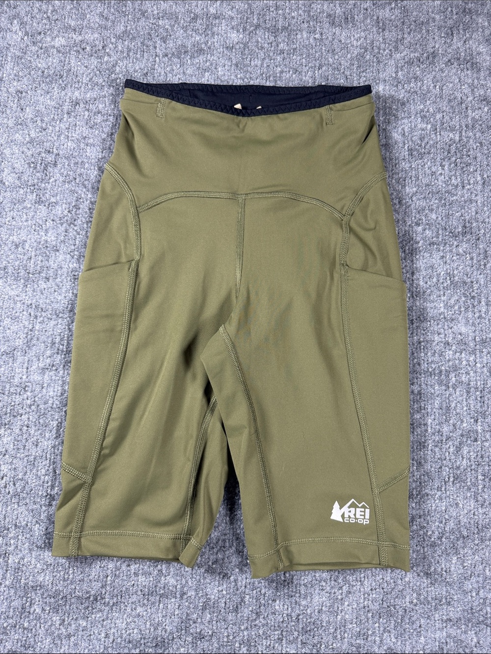 REI Coop Army Green Biking Cycling Hiking Shorts Pockets Women’s Bike